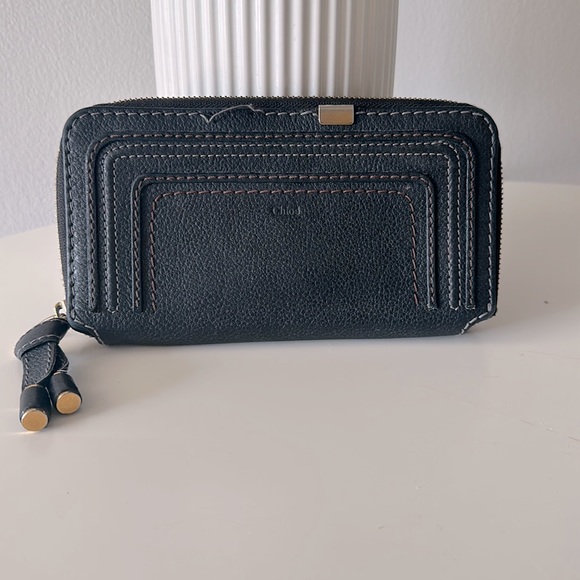Chloe Accessories - Chloe Marcie Leather Zip Wallet - Authentic -
